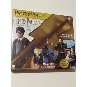 Harry Potter Pictionary Air Game With Wand & Collectors Box new  sealed in plast